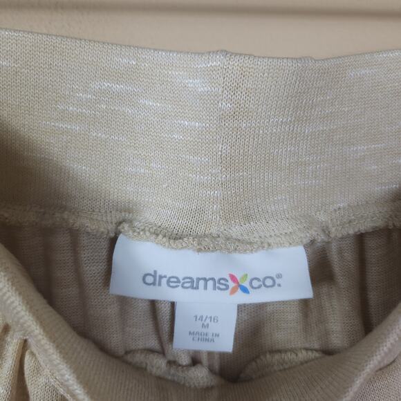 Woman Within Dreams & Co. Soft Knit Lounge Pants in Khaki Size 14/16 - Picture 8 of 10